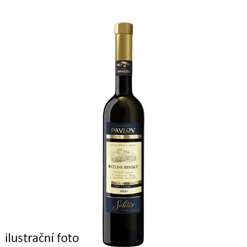 Vinařství Pavlov Ryzlink rýnský 2021  výběr z cibéb Solitér 0,5 l